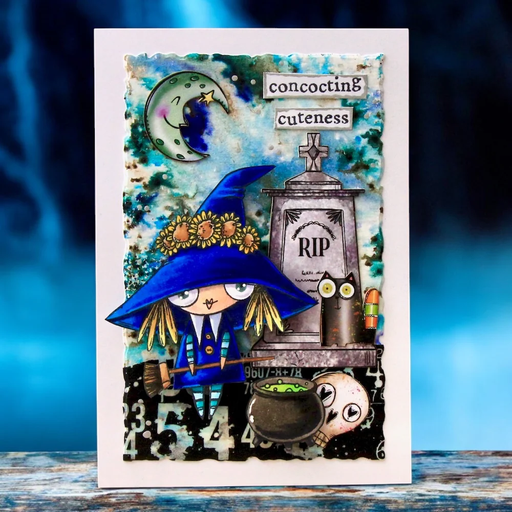 #TP-1297 - A7 Stamp Set - Wee Witch - Image 6