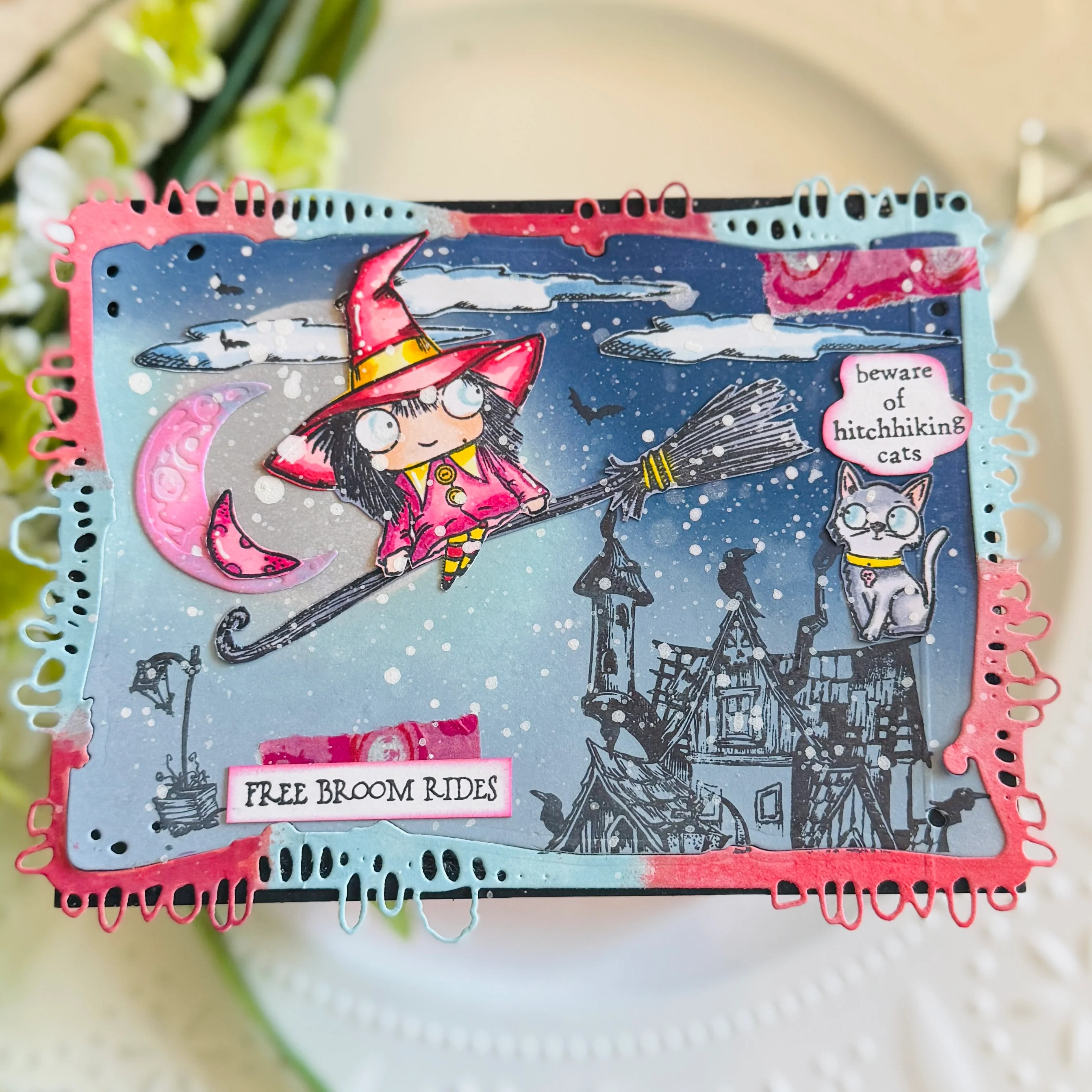 #TP-1298 - A7 Stamp Set - Free Broom Rides - Image 11