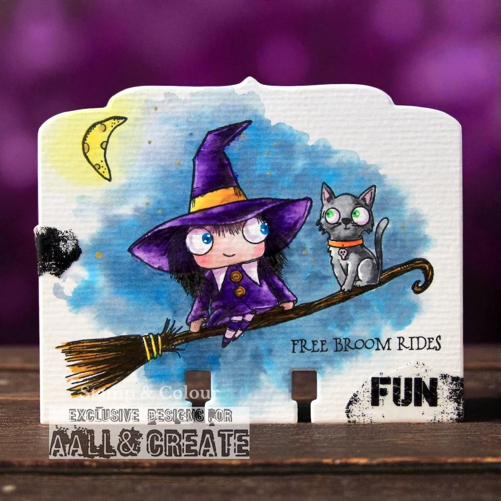 #TP-1298 - A7 Stamp Set - Free Broom Rides - Image 13