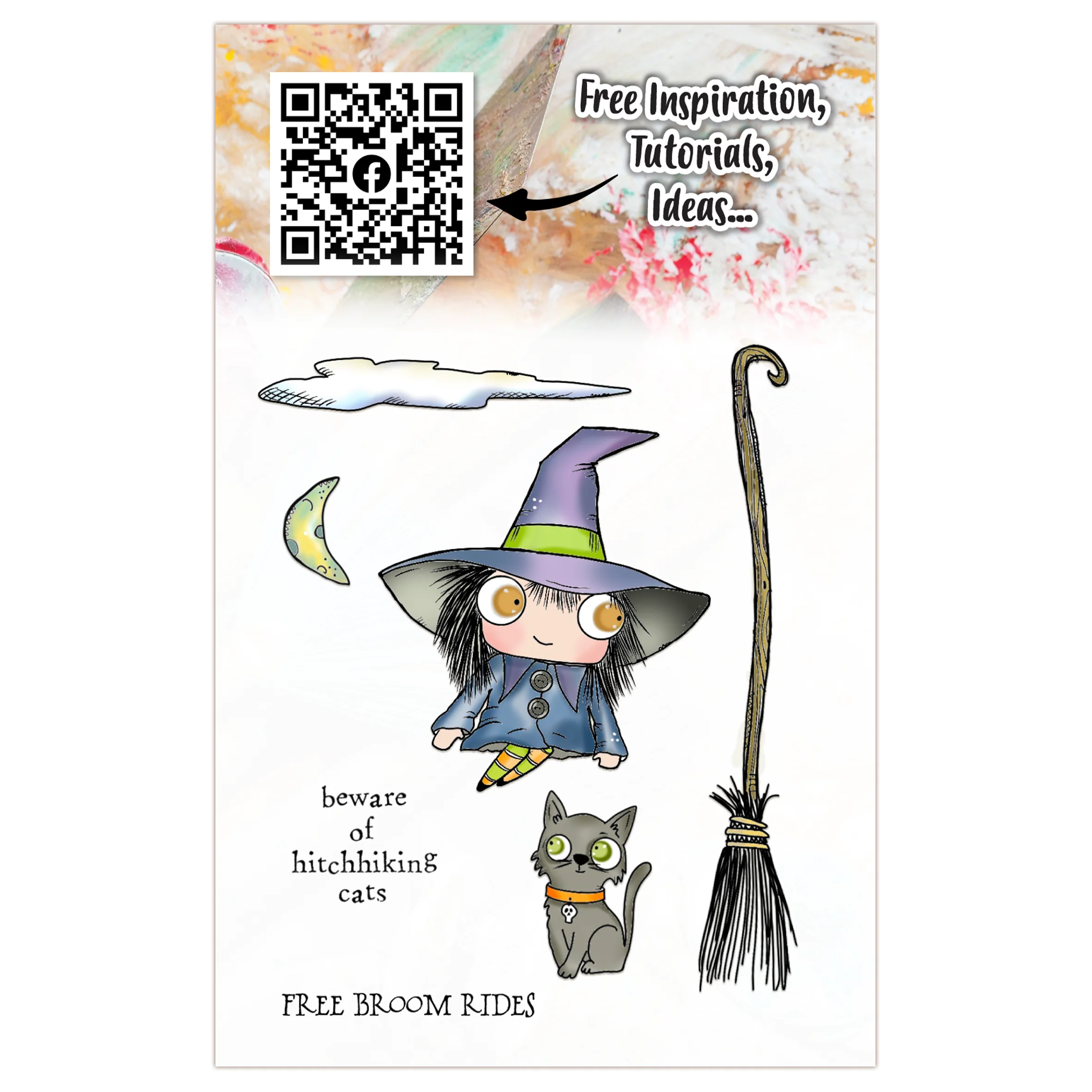 #TP-1298 - A7 Stamp Set - Free Broom Rides - Image 15