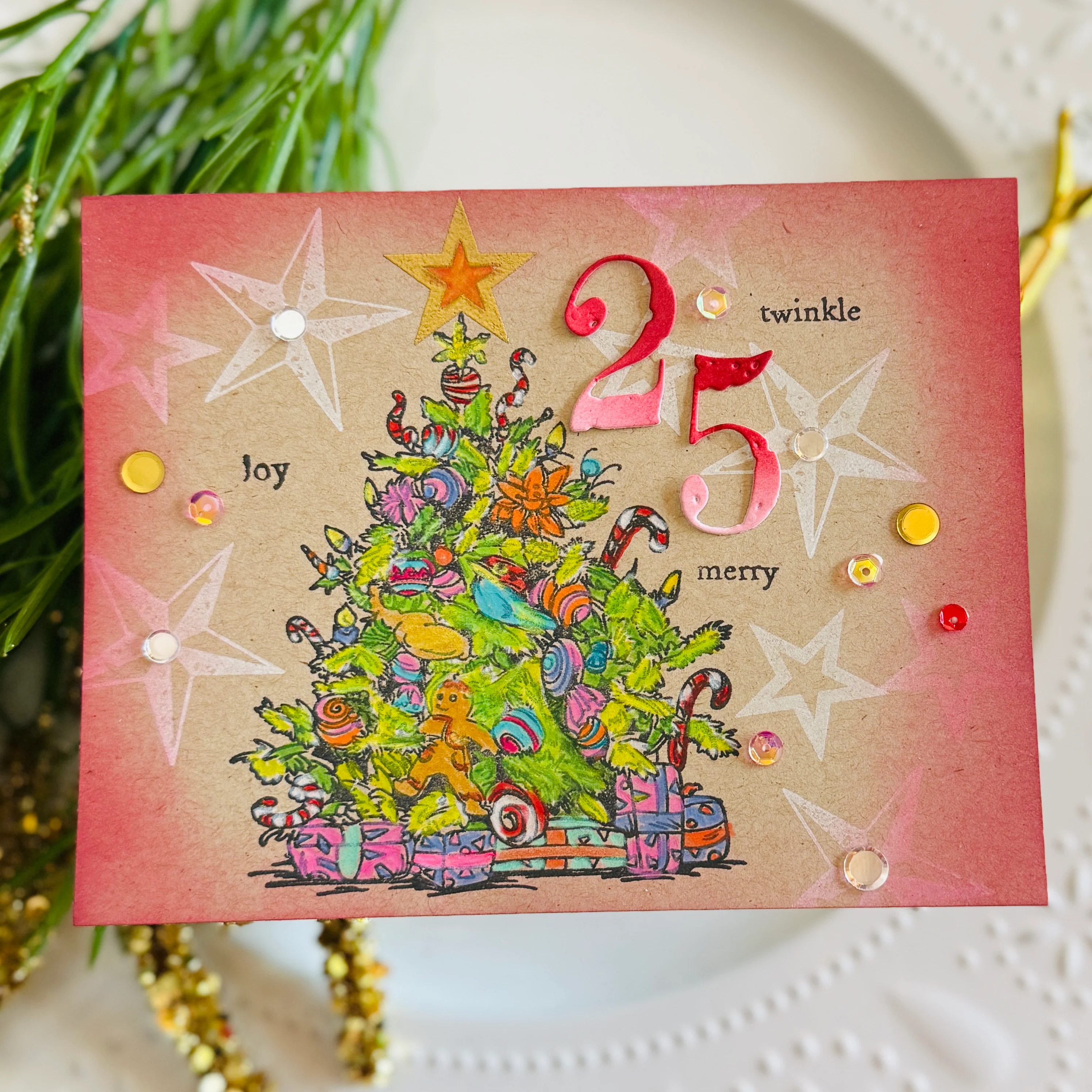 #TP-1322 - A6 Stamp Set - Candy Tinsel - Image 3