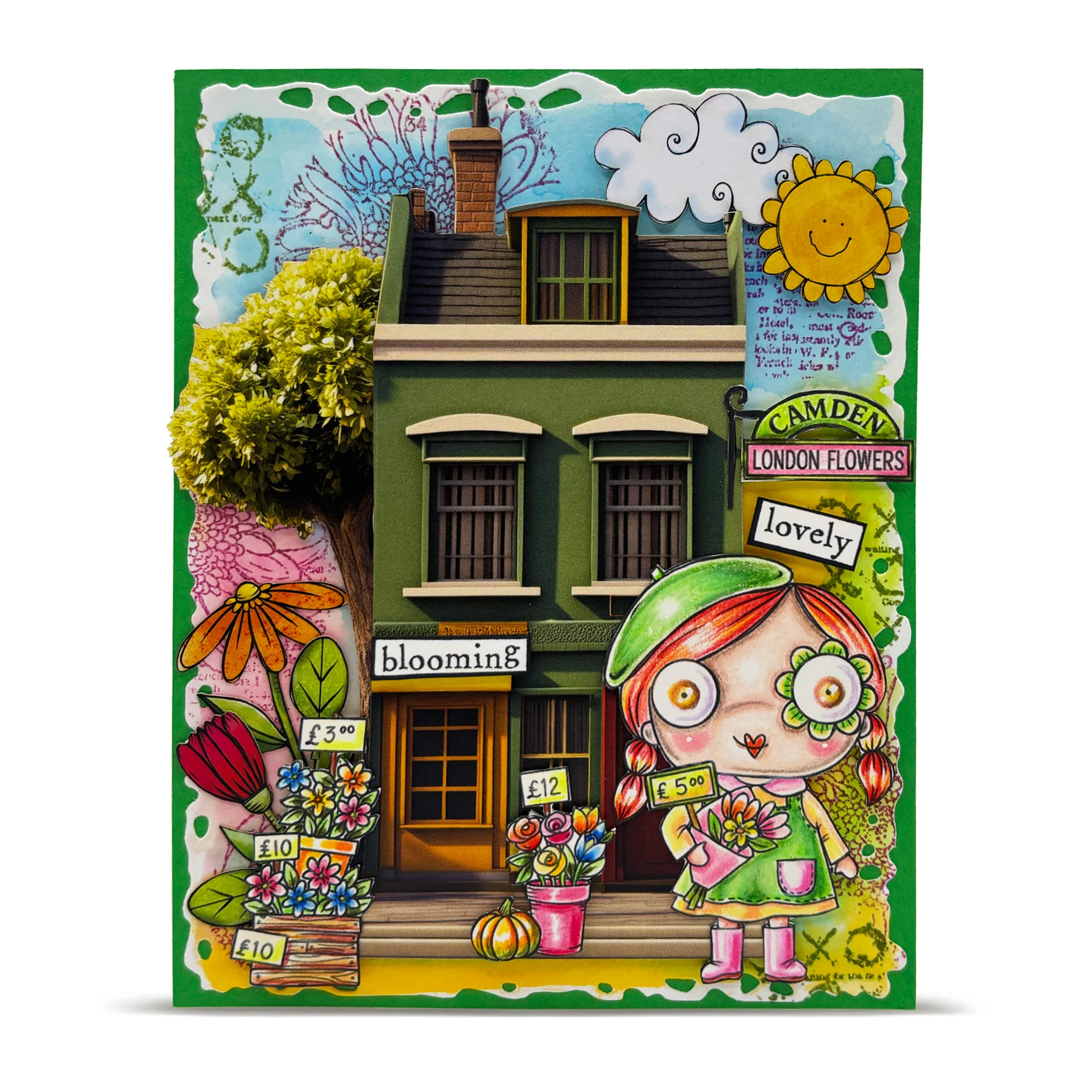 TP-1323 - A7 Stamp Set - Camden Flower Market - Image 3
