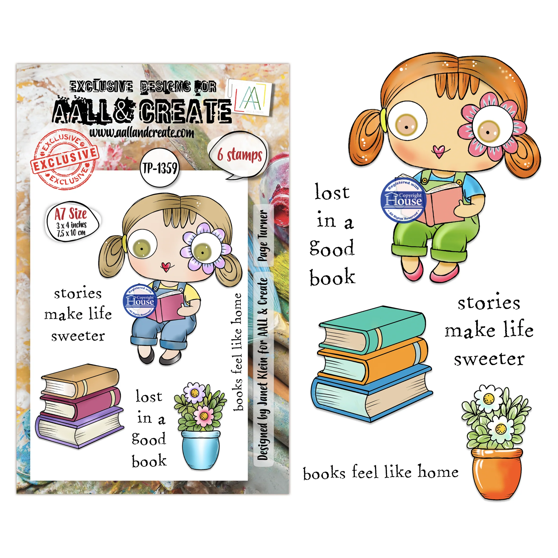TP-1359 - A7 Stamp Sets - Page Turner