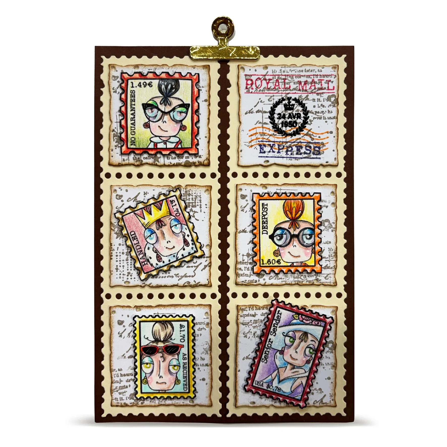 TP-1380 - A7 Stamp Sets - Postal Bits - Image 10