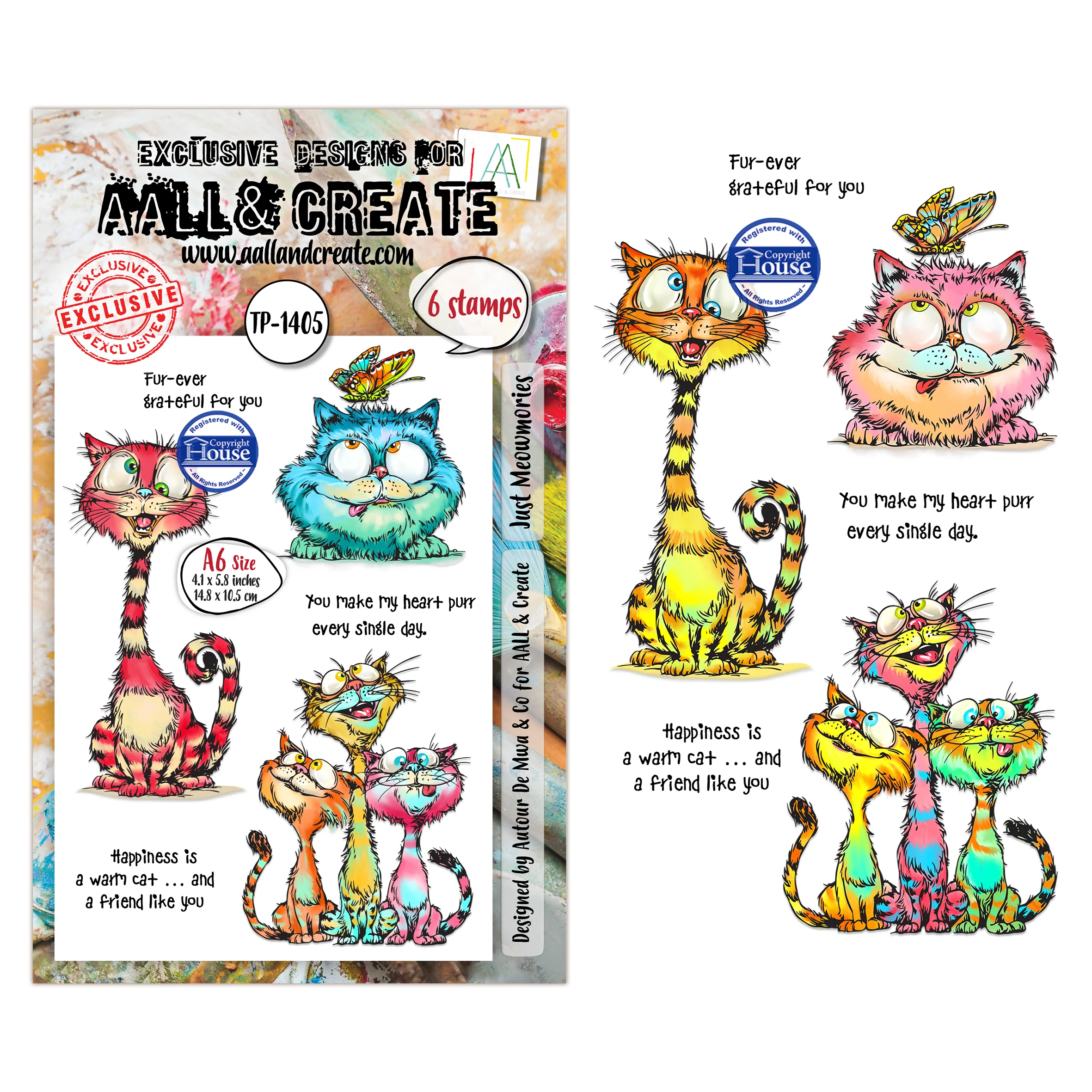 TP-1405 - A6 Stamp Sets - Just Meowmories