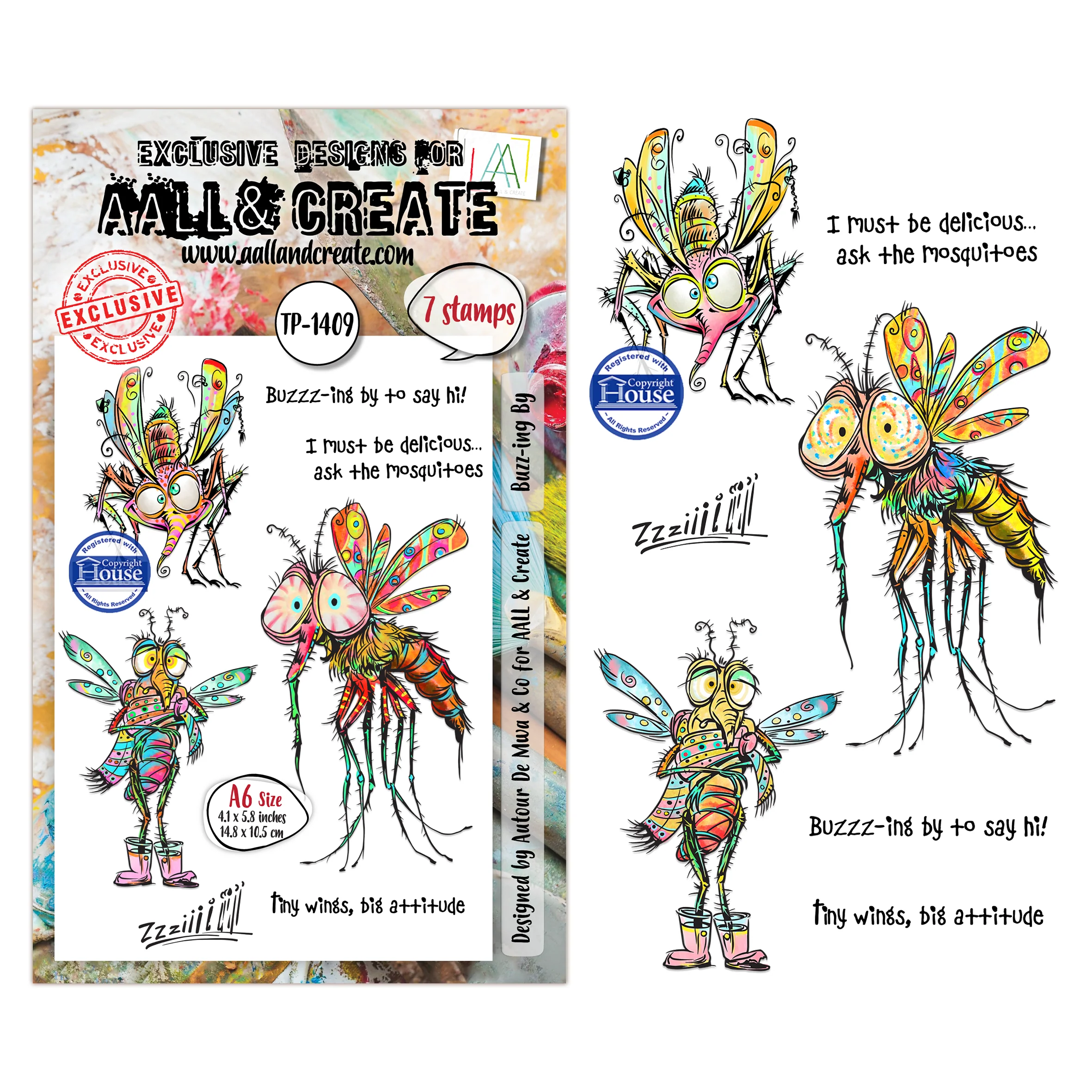 TP-1409 - A6 Stamp Sets - Buzz-ing By