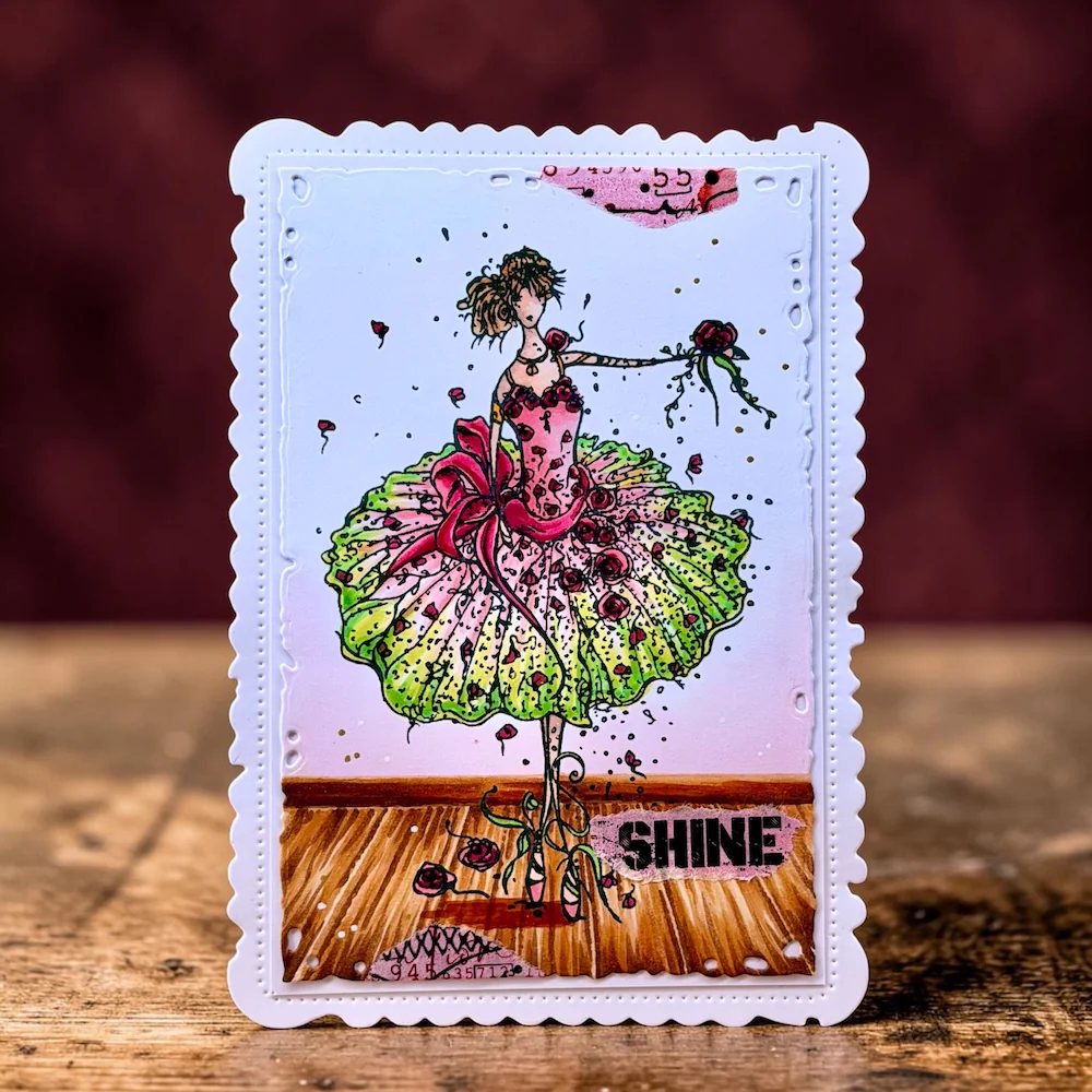 TP-1483 - A6 Stamp Sets - Rose Ballet - Image 2